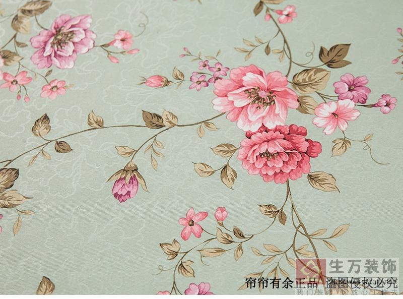 現代田園臥室客廳碎花遮光窗簾成品加厚落地窗飄窗布定制，1000余款田園式窗簾，田園風格窗簾，家庭裝修田園風格窗簾