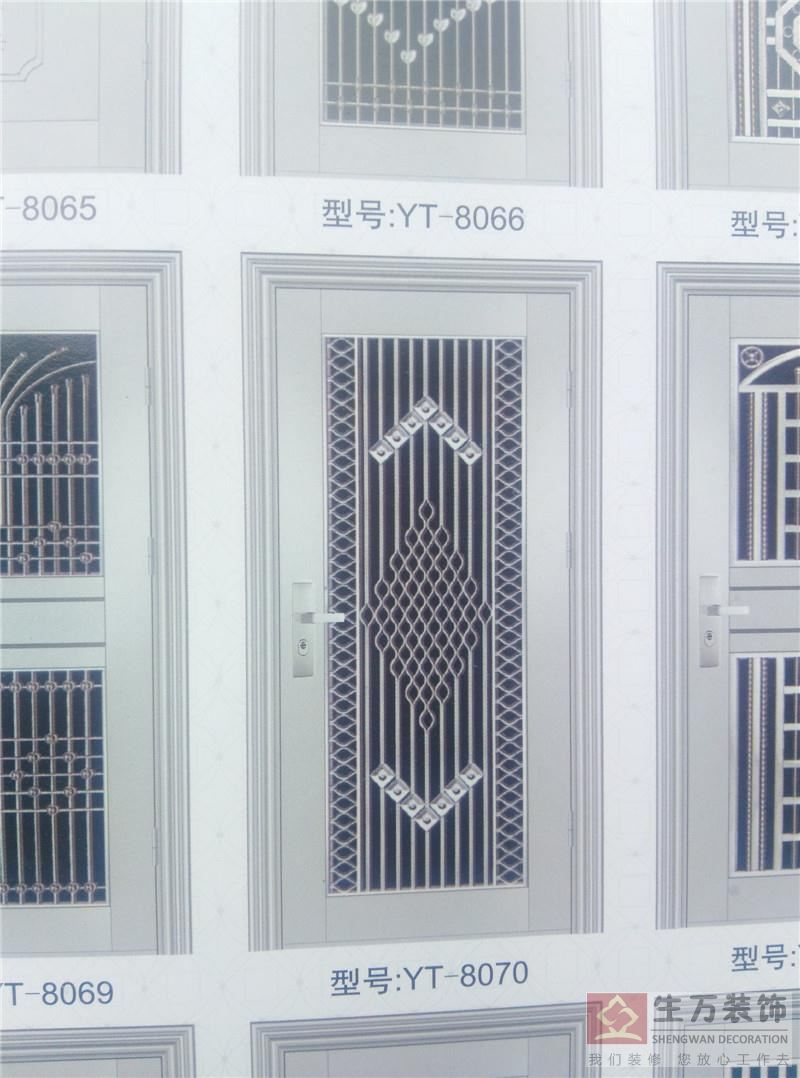 廣州防盜門生產廠家，廣州不銹鋼門工廠，廣州不銹鋼防盜門批發，此款不銹鋼門型號：TY-8070