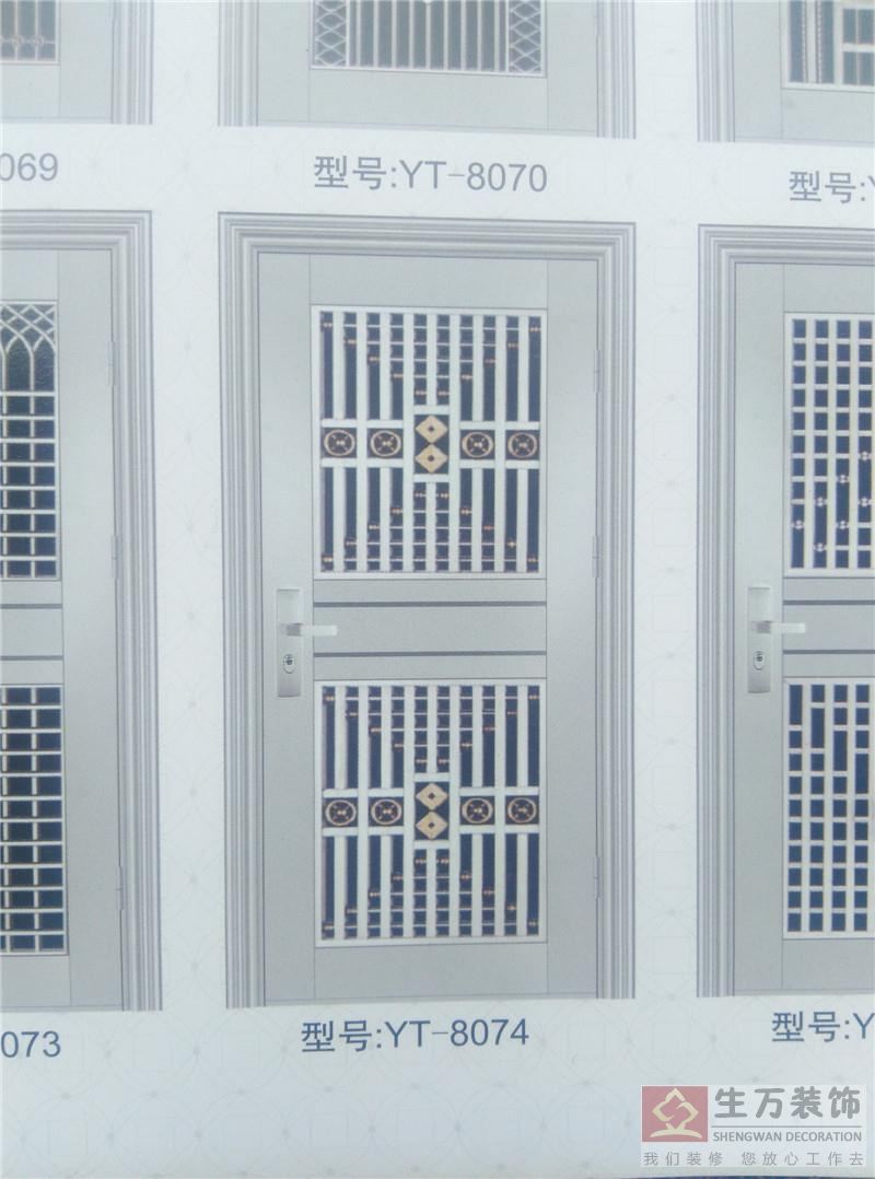廣州防盜門生產廠家，廣州不銹鋼門工廠，廣州不銹鋼防盜門批發，此款不銹鋼門型號：TY-8074