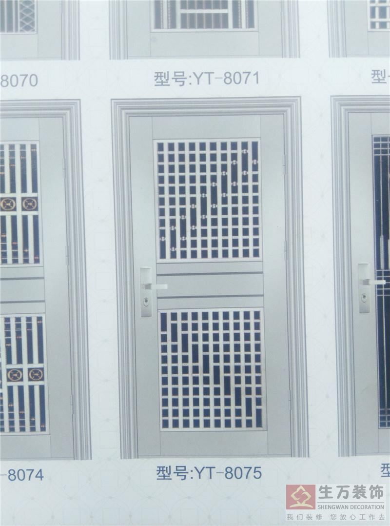 廣州防盜門生產廠家，廣州不銹鋼門工廠，廣州不銹鋼防盜門批發，此款不銹鋼門型號：TY-8075